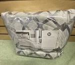 Hotel Collection Helix Fq Comforter Cover Gray Msrp $385.00 Open Box. Fixed Price $210.00.