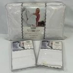 1998 Martha Stewart Full Queen Duvet Cover & Shams Embroidered Cotton Dots 9904. Fixed Price $103.99.