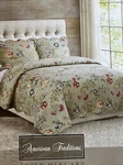 Pem America QS2885TW-2300 Edens Garden Quilt With Pillow Sham, Twin Green. Fixed Price $62.00.