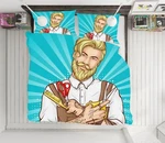 3D Stylish Barber Shop KEP004 Bed Pillowcases Quilt Duvet Cover Luna. Fixed Price $80.98.