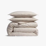 Relaxed Linen Stripe Duvet Cover & Sham Set - Parachute. Fixed Price $149.25.