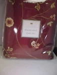 Quilt And Sham Twin Size Embroidered Color Claret Patina Collection New. Fixed Price $59.98.