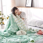 Sanacyna 6-LAYER Gauze 100% Cotton Muslin Blanket Sunflower Queen Size 90"X90.... Fixed Price $64.59.