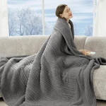 Luzarta Electric Blanket Twin 62"X84"- Soft Double Sided 62"X84", 3-GREY. Fixed Price $54.99.