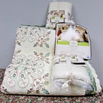 Mary Jane's Home Vntg Treasure King BEDSPREAD/2 Standard Pillowcases-embroidered. Fixed Price $130.00.