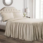 Lush Decor Ruffle Skirt Bedspread Vintage Chic Farmhouse Style Lightweight 3. Fixed Price $108.90.