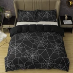 3D Halloween Spider Web Pattern Quilt Cover Bedding Sets Pillowcases Queen. Fixed Price $65.13.