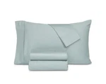Trident 300TC 100% Organic Cotton 4PC Sheet Set Aqua $160 Supreme Softness Queen. Fixed Price $29.00.