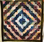 Magnificent Vintage 1890'S Victorian Barn Raising Log Cabin Antique Quilt!. Fixed Price $975.00.