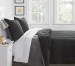 Reversible Microfiber Solid Comforter - Room Essentials Twin Xl Black / Gray. Fixed Price $13.00.