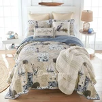 Donna Sharp Seascape Cotton Quilted Bedding Set. Fixed Price $119.00.