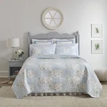 Laura Ashley - Queen Quilt Set Cotton Reversible Bedding Matching Shams Bedroom. Fixed Price $110.01.