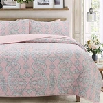 Cozy Line Home Fashions Modern Millennial Floral Majesty Reversible Quilt Bed.... Fixed Price $65.09.