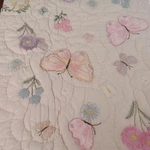 Pottery Barn Kids Wildflower Butterfly Quilt Full/queen (pink). Fixed Price $70.00.