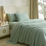 Highbuy Sage Green Sheets For Size BED,4 Piece Queen,. Fixed Price $70.75.