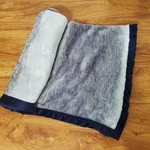 Mario Lopez Reversible Baby Boy Blanket Blue Gray Ombre Striped Polyester 2021. Fixed Price $29.99.