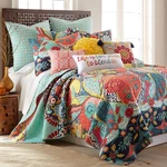 Jules Reversible King Quilt Set With 2 Shams - Bohemian Colors. Fixed Price $254.99.
