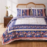 Greenland Home Fashions 3PC King Marsha Quilt Set Blue. Fixed Price $73.99.