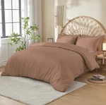 Doz By Sijo Full/queen Sateen Duvet Cover Set In Clay Nwt. Fixed Price $48.00.