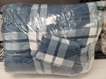 Nautica Crossview Reversible 3 Piece Full/ Queen Comforter Set Navy Plaid Nwot. Fixed Price $98.99.