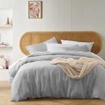 Silver French Linen Quilt Cover Set By Vintage Design Homewares. Fixed Price $185.27.