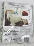 Better Trends Hawley Tufted Circle Design Chenille Pillow Sham In Sage Nwt. Fixed Price $24.99.