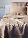 Bedvoyage Luxury Viscose From Bamboo Quilted Coverlet - Champagne Queen $260. Fixed Price $140.00.
