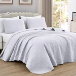 Chezmoi Collection Luca 3-PIECE Oversized Bedspread Set Queen White. Fixed Price $81.02.