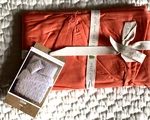 West Elm Pin-tucked Orange King Sham Nwt 100% Organic Cotton Fiber. Fixed Price $14.59.