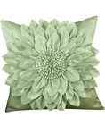 Collections Etc Elegant Blooming Flower Pillow Cover Sage New Package. Fixed Price $9.59.