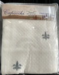 Capecchi Euro Sham W/silver Diamond Piquet Embroidered New Italy Made. Fixed Price $99.00.