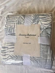 Tommy Bahama - Twin Set Reversible Cotton Bedding With Matching Shams Blue. Fixed Price $52.41.