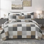 Kaloola Plaid Quilts Queen Size, 100% Cotton Soft Lightweight Bedding Set 3 P.... Fixed Price $128.73.
