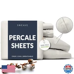 Sweave 100 Cotton Percale Sheets Twin Size - Cool Crisp Hotel Feeling. Fixed Price $64.14.