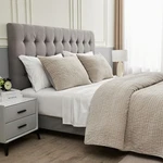 3-PIECE Bedspread Coverlet Quilt Set Hand-stitched Velvet. Fixed Price $300.00.