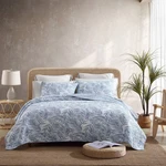 Tommy Bahama 3PC King Palmday Quilt & Sham Set Blue: Botanical Pattern,. Fixed Price $47.99.