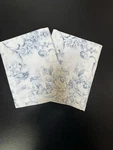 Linensource Bellissimo Toile 2 Pillow Shams Blue Floral Standard Made Italy. Fixed Price $74.90.