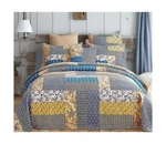 Dada Bedding Floral Patchwork Bedspread - Reversible Cotton Quilt Set With Sh.... Fixed Price $243.68.