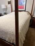 Hand Crochet Ivory 88 X100 Medallion Bed Spread Made Usa -excellent Condition. Fixed Price $400.00.
