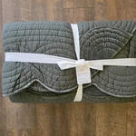 Pottery Barn Velvet Heirloom Quilt Loden Full Queen Handcrafted. Fixed Price $239.99.