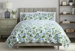 Waverly Treillage Trellis 3PC King Bedspread Set Blue White Floral New Bedding. Fixed Price $239.99.