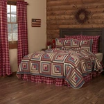 Rustic Queen Quilt Set Blue Braxton Cotton Vhc Brands. Fixed Price $209.59.
