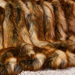 Luxury Faux Fur Throw Blanket W/ Reversible Design Couch Bed 84"X58". Fixed Price $69.00.