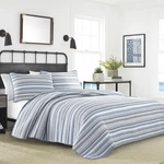 Nautica Jettison Cotton Grey & Blue Quilt Set. Fixed Price $149.99.