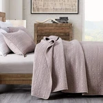 Horimote Home Quilt Set Queen Size Cameo Rose, Classic Geometric Spots Stitched. Fixed Price $52.81.