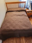 American Traditions French Tile Quilted Bedspread Chocolate/brown Queen Size. Fixed Price $23.49.