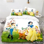 Snow White And The Seven Dwarfs Duvet Cover Set Twin Full Queen King Bedding. Fixed Price $64.95.