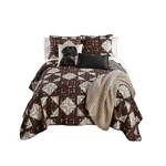 Donna Sharp Log Cabin Star Cotton Quilted Bedding Set 3-PIECE King Size Qui.... Fixed Price $208.16.