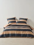 Linen House Rugby Stripe Quilt Cover Set (bluestone) - Single. Fixed Price $165.12.