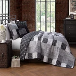 Avondale Manor 5 Piece Evangeline Quilt Set Queen Black/white. Fixed Price $144.72.